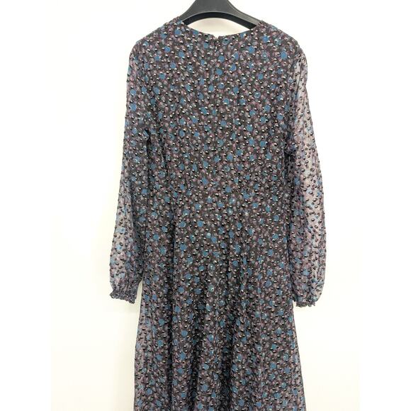 Maje Women’s Ravena Floral Burnout Ruffle Maxi Dress Size 1 Small 2D451 - Picture 6 of 10